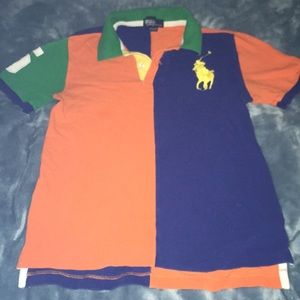 MULTICOLORED COLLAR POLO SHIRT